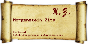 Morgenstein Zita névjegykártya